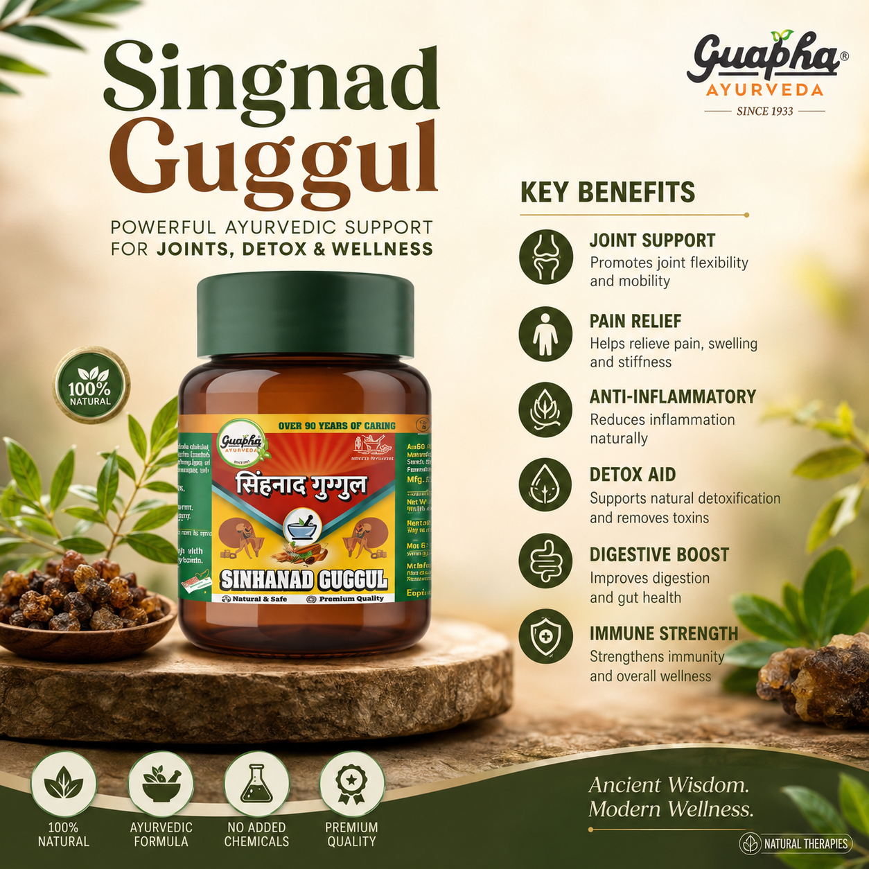 Singhnad Guggul - Herbal Support for Joint Health, Inflammation Relief & Metabolism Boost