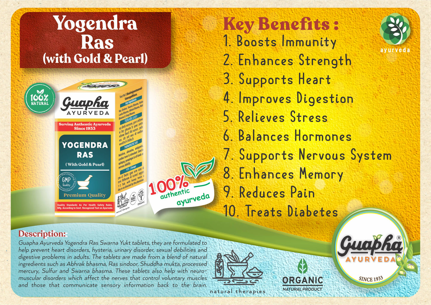YOGENDRA RAS (WITH GOLD AND PEARL)