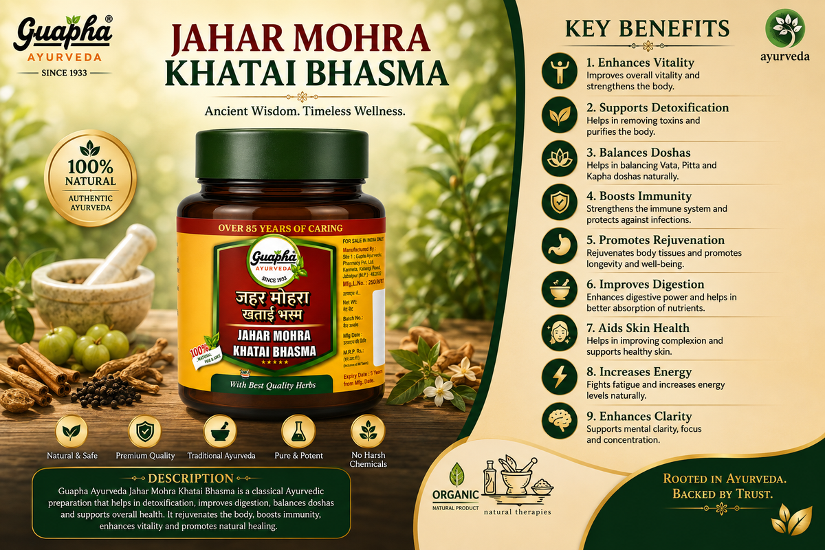 Jahar Mohra Khatai Bhasma – Premium Herbal Bhasma for Holistic Health