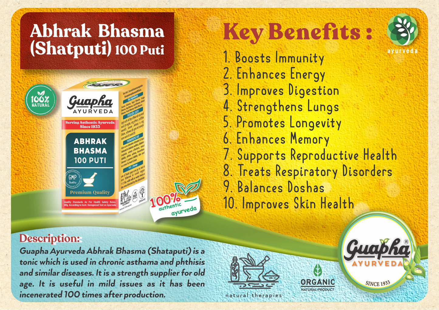 Abhrak Bhasma 100 Puti – Revitalize Health with Purified Mica Ash