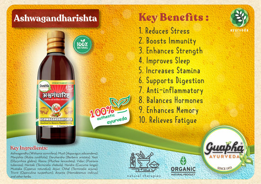 Ashwagandharishta - Ayurvedic Tonic for Stress Relief & Vitality