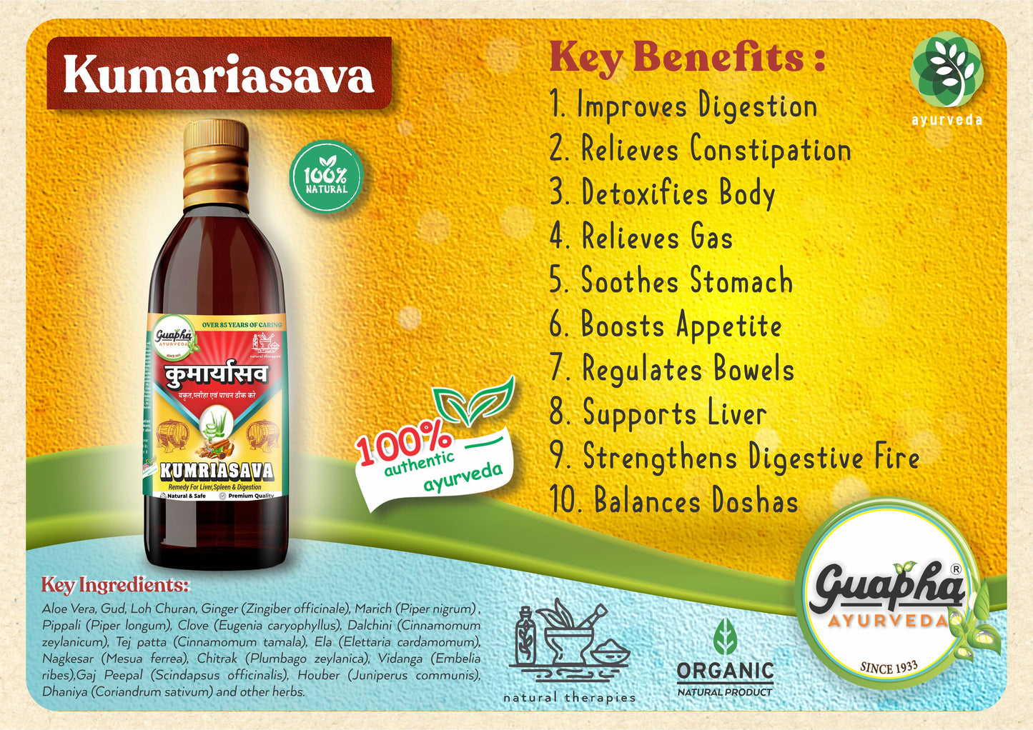 Kumariasava 800ml (400ml*2) | Natural Health & Vitality Booster