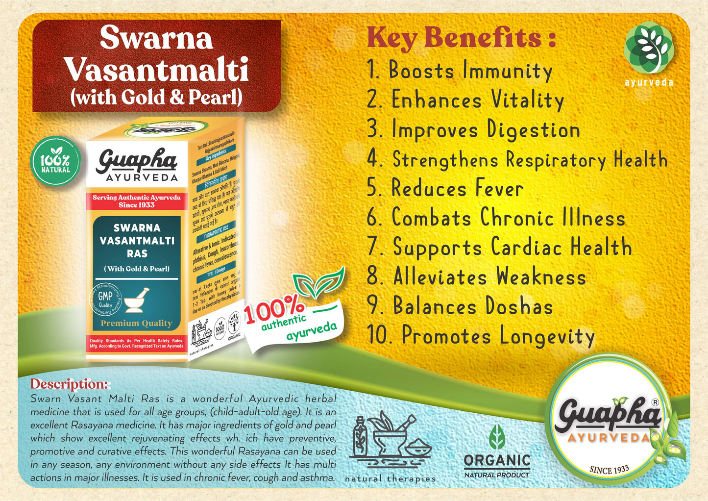 Swana Basant Malti – Rejuvenate & Strengthen Immunity with Ayurvedic Gold