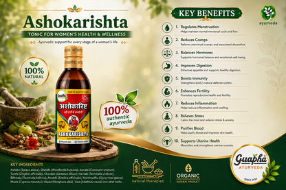 Ashokarishta 800ml (400ml*2) - Herbal Tonic for Women's Health and Hormonal Harmony | Supports Menstrual Comfort, Uterine Wellness, and Hormonal Balance