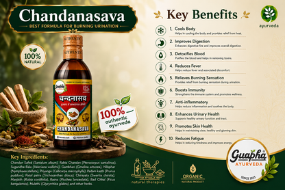Chandanasava 800ml (400ml*2) – Traditional Cooling Herbal Tonic for UTI