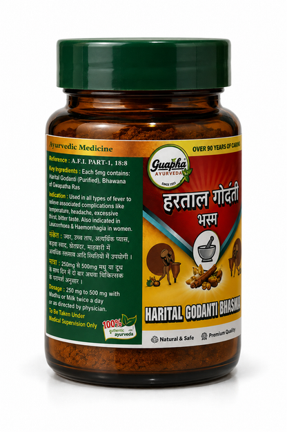 Hartal Godanti Bhasma – Premium Ayurvedic Calcium-Rich Formula for Strength & Wellness
