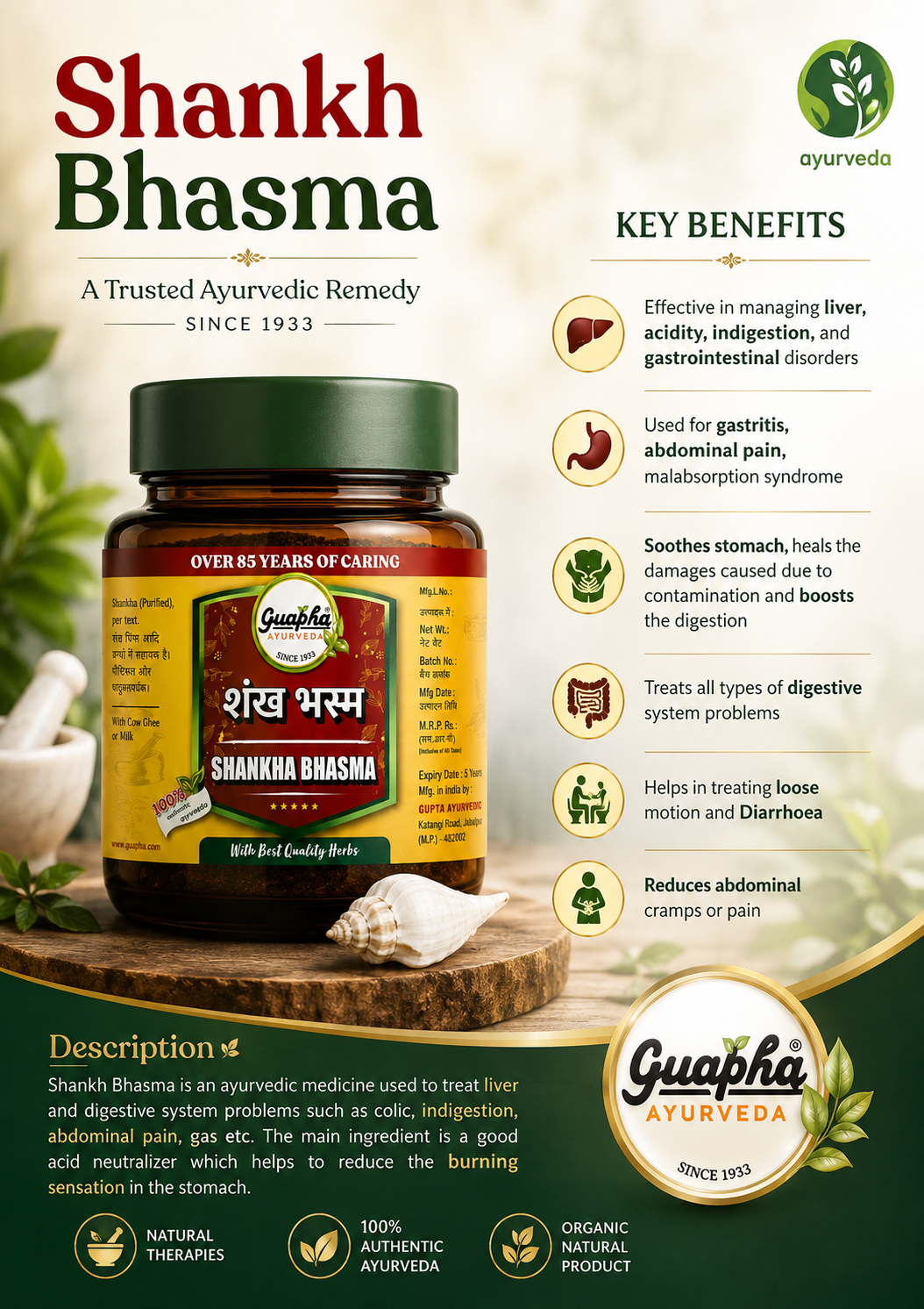 Shankh Bhasma – Natural Remedy for Digestive Wellness