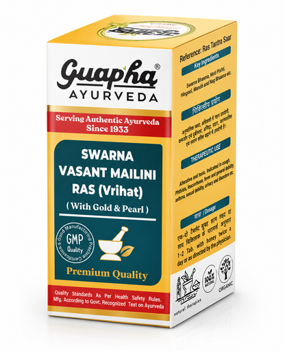 Swarna Vasant Malini Ras (Vrihat) with Gold & Pearl
