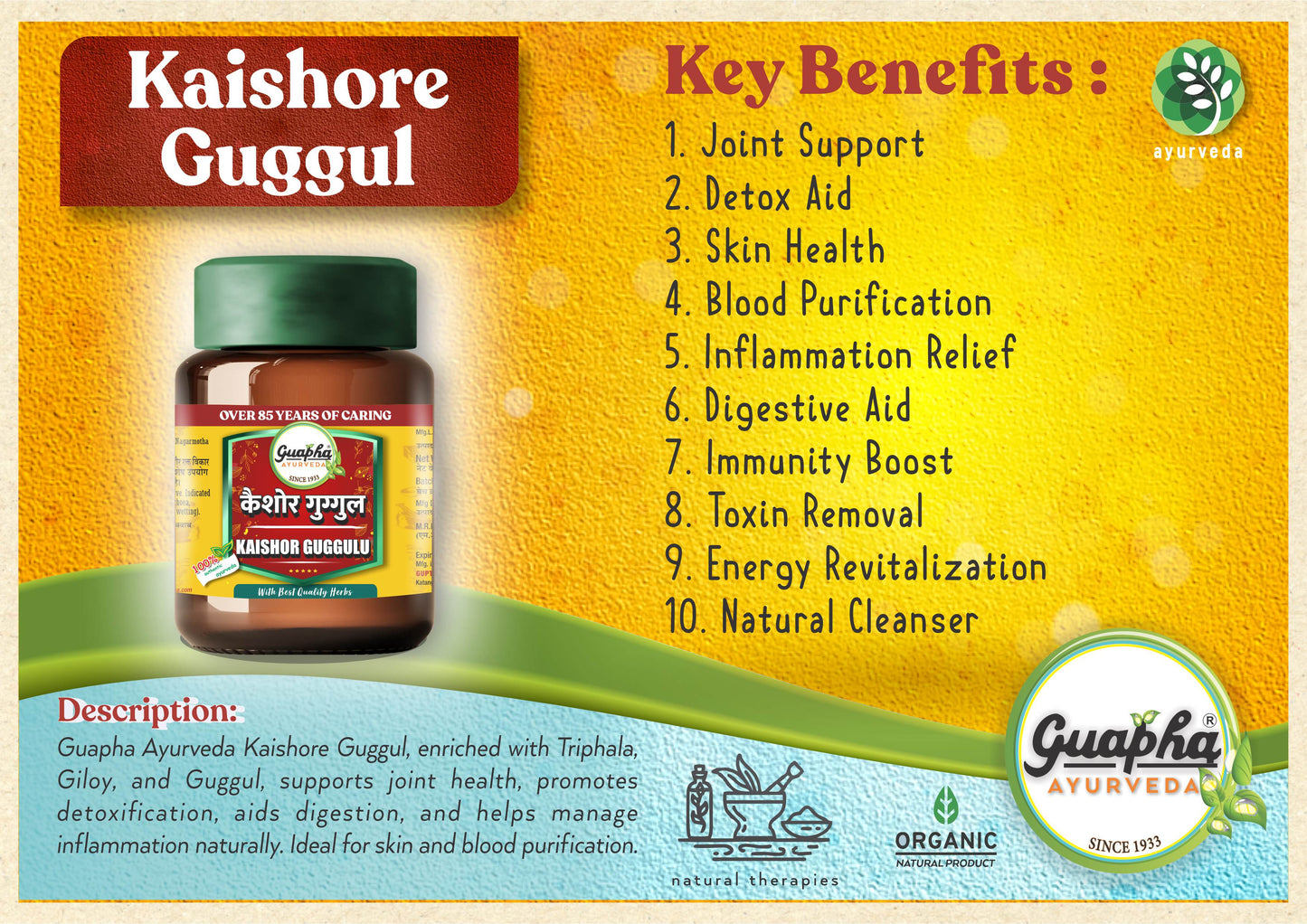 Kaishore Guggul – Natural Joint Support & Detox Formula