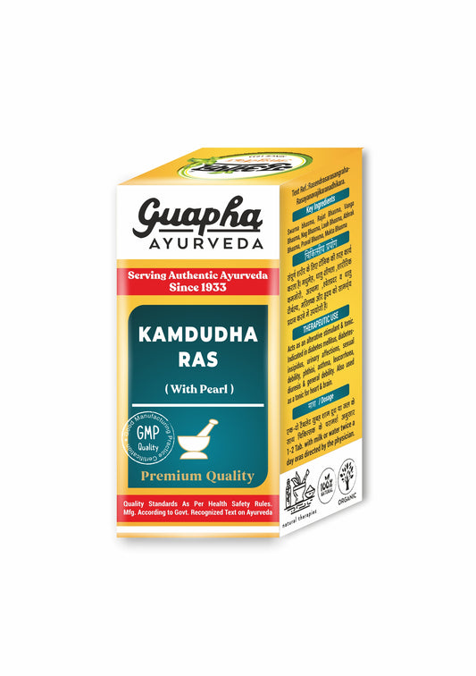 Kamdudha Ras Moti Yukt | Premium Ayurvedic Solution for Digestive Health & Rejuvenation