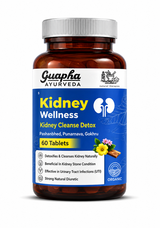 Kidney Wellness|Kidney & Bladder Cleanse Detox|Urinary Tract Infection (Uti)|With Herbal Extracts Of Pashanbhed,Palash Pushp,Punarnava,Gokhru