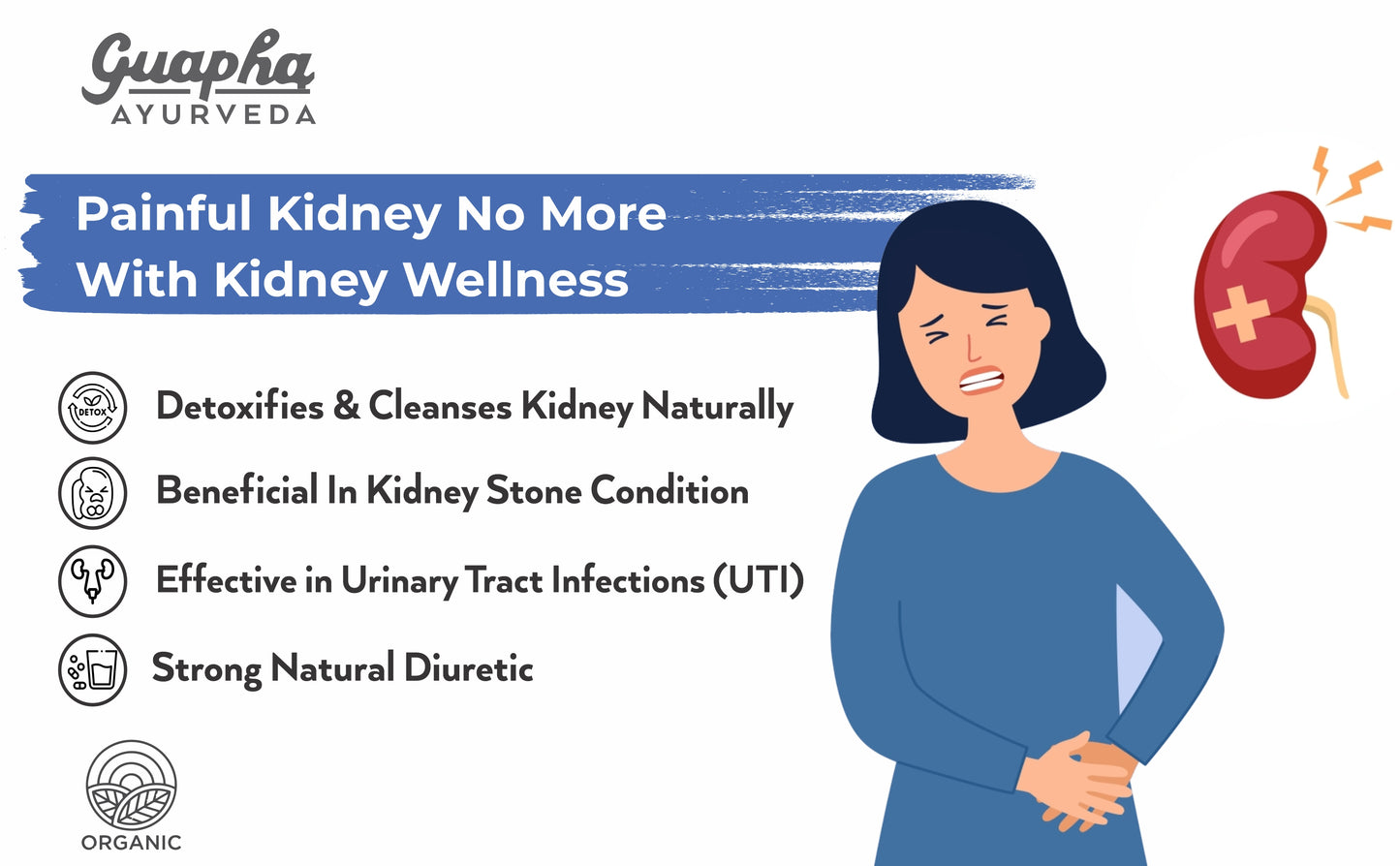 Kidney Wellness|Kidney & Bladder Cleanse Detox|Urinary Tract Infection (Uti)|With Herbal Extracts Of Pashanbhed,Palash Pushp,Punarnava,Gokhru