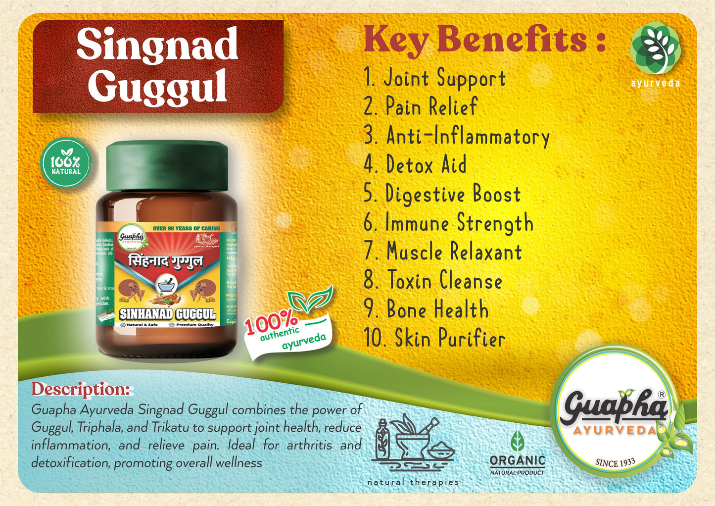 Singhnad Guggul - Herbal Support for Joint Health, Inflammation Relief & Metabolism Boost